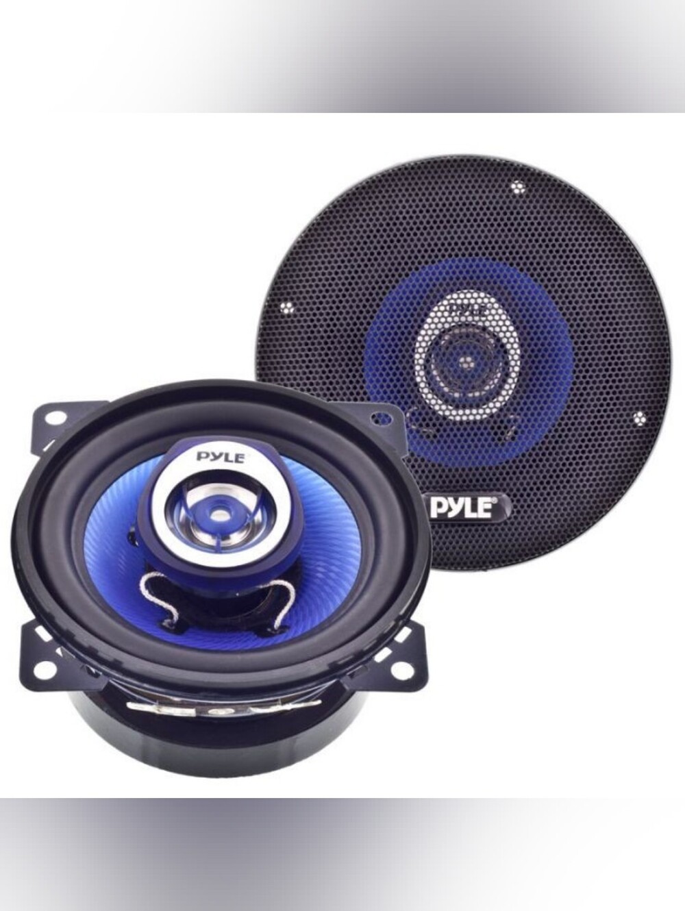 📣 Pyle Blue Label PL42BL 🚗180W Coaxial Speaker 🔊🎶 Pair 2 Blue 🆕 In Box